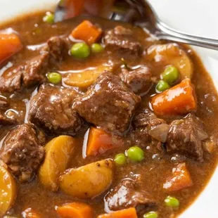 a bowl of beef stew