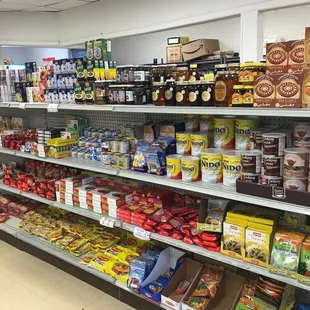 a wide selection of food items