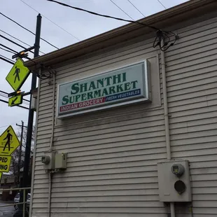 a sign on the side of a building