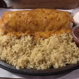 Chicken wet burrito. Looks great right? Wrong!!!!