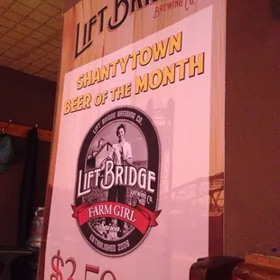 MicroBrews available and several beers on tap.