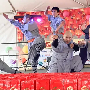 Poses from our solo performance