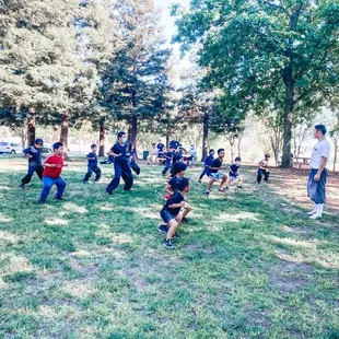 Shifu teaching the class