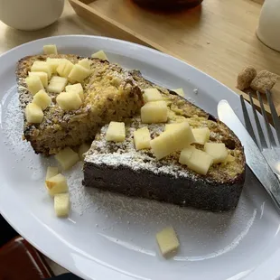 french toast with apples