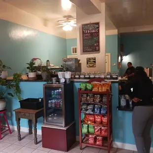 Checking out this cozy little Cafe.