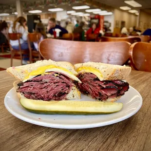 Top notch. Pastrami on rye.