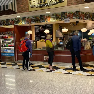 customers at the counter