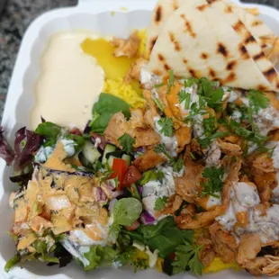 chicken shawarma platter