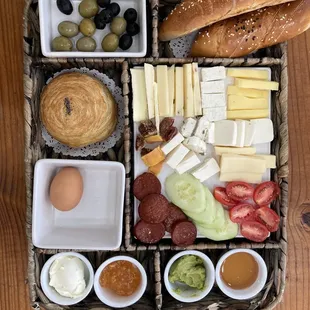 Village Breakfast spread (only available on weekends)