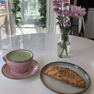 Mixed green pastry with feta cheese