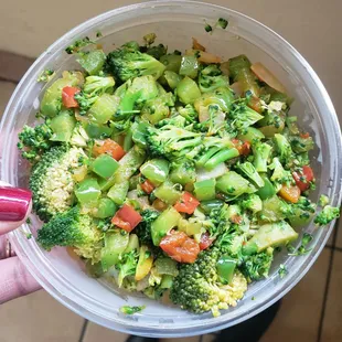 4&apos;29&apos;19 Mixed Veggies (Broccoli) w Onions and Peppers !!