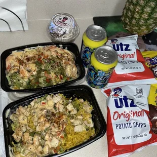 Chicken &amp; Shrimp Platter. So Tasty.......