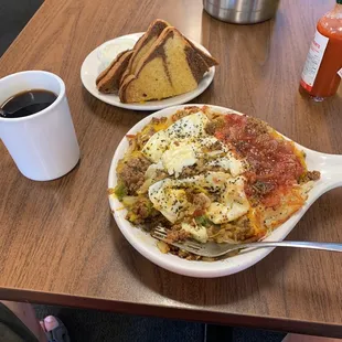 Mexican Skillet. Very Americanized, but filling and delicious.