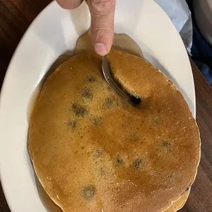 Blueberry pancakes