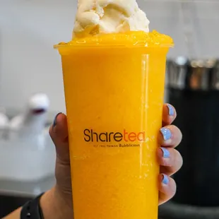 How can you ever go wrong with our MANGO ICE BLENDED?