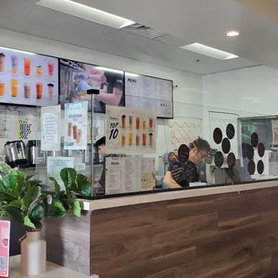Counter work area.