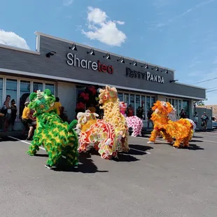 They had a lion dance for their grand opening