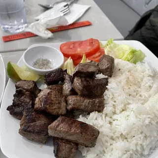 Vietnamese Shaking Beef Over Rice