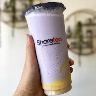 Taro Ice Blended with Pudding