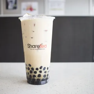 a cup of bubble tea