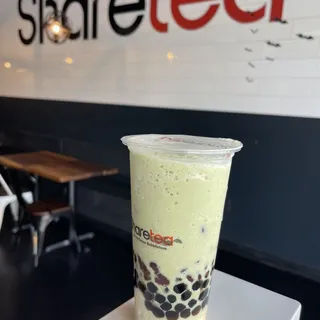 Matcha Red Bean Ice Blended with Ice Cream