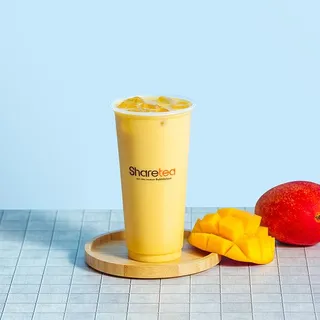 (13) Mango Green Milk Tea