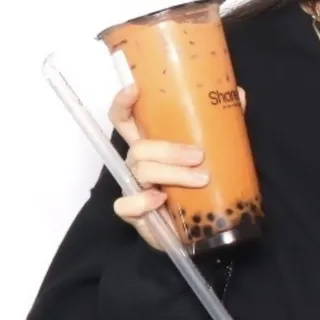 (41) Thai Tea Ice Blended with Pearl