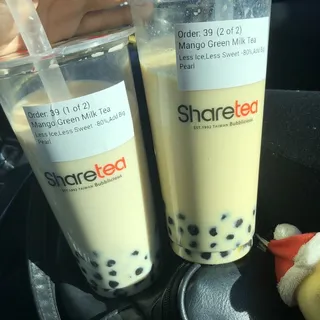 Mango Green Milk Tea