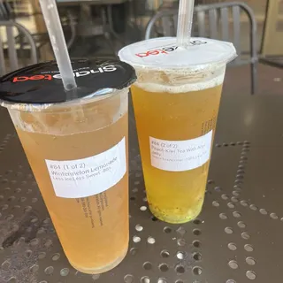 Peach Tea with Ajyu Jelly