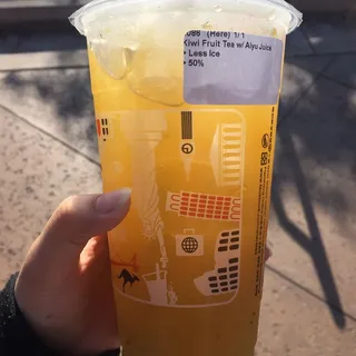 Kiwi Fruit Tea with Ajyu Jelly