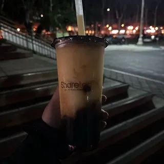Peach Tea Ice Blended with Lychee Jelly