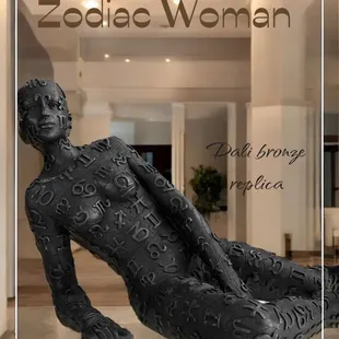 Bronze replica of the "Zodiac woman" by Dali.