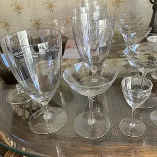 Winter wheat glassware.