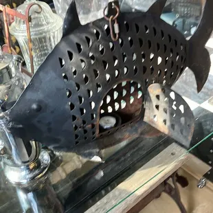 Folk art fish lantern.