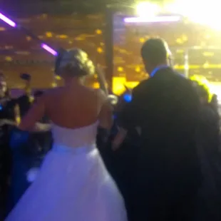 Married couple and entire wedding party here... Weird as shit!