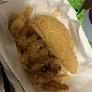 Catfish Filet and Shrimp