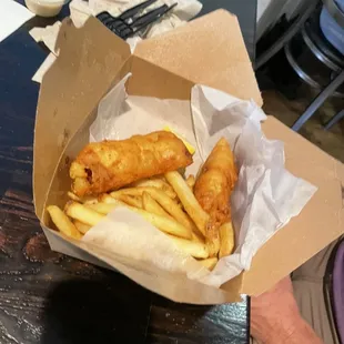 seafood, fish and chips, fish, food