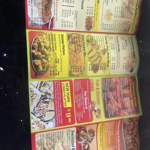 Inside of menu