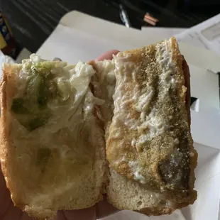 Other half of the fish sandwich