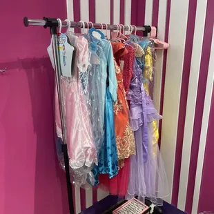Princess dress up station