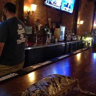 a man at the bar