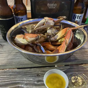 Combo shrimp and crab boil on Saturday night