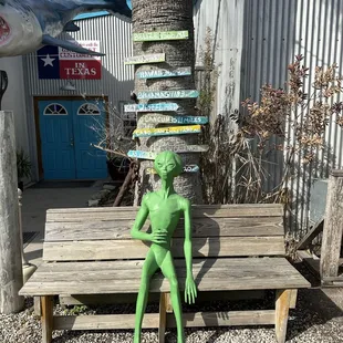 Entrance with an alien