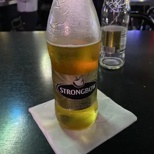 a bottle of strongbow