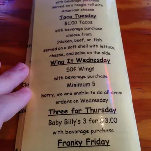 Specials