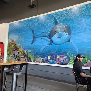 Handpainted mural LIFESIZE