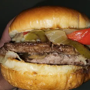 Sharks Philly Cheeseburger