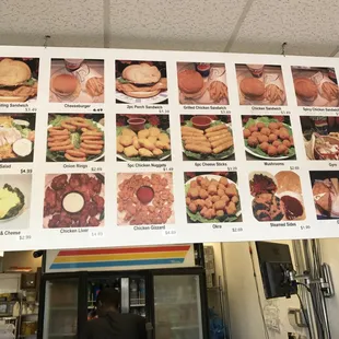 sushi and sashimi, menu