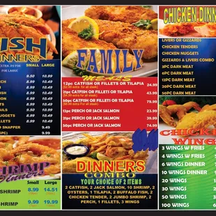 Updated menu