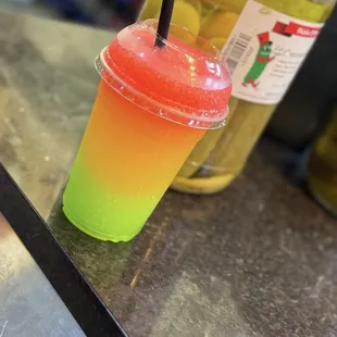 Strawberry lemonade slushy